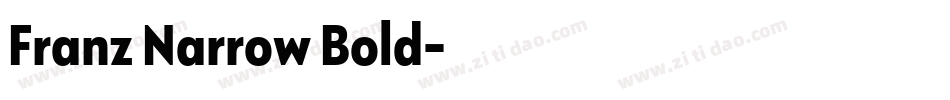 Franz Narrow Bold字体转换